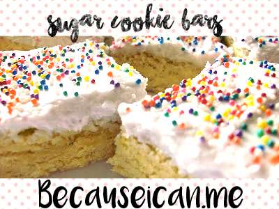 sugar cookie bars